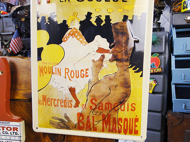 昔のアドバタイジング 3Dメタルサイン （ムーランルージュ）の通販