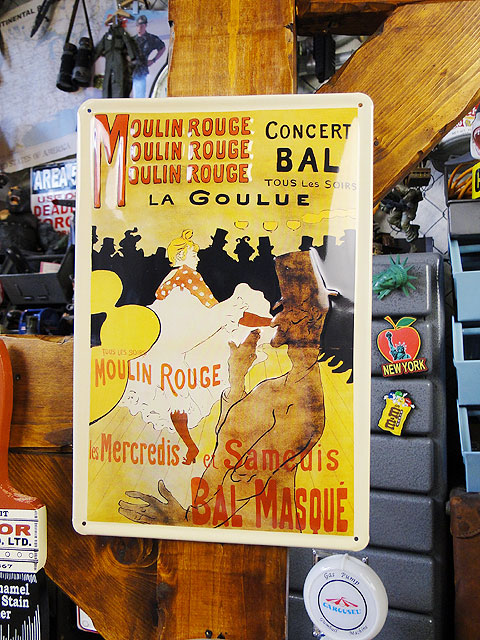 昔のアドバタイジング 3Dメタルサイン （ムーランルージュ）の通販