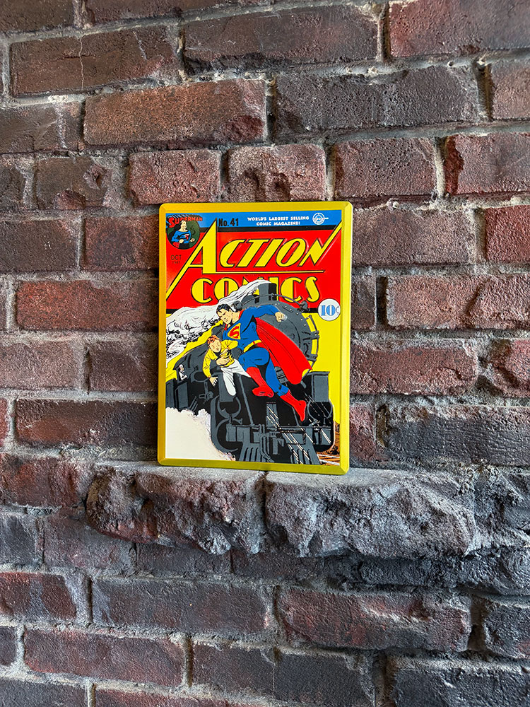 スーパーマン アクションコミック NO.41 ブリキ看板の通販・販売
