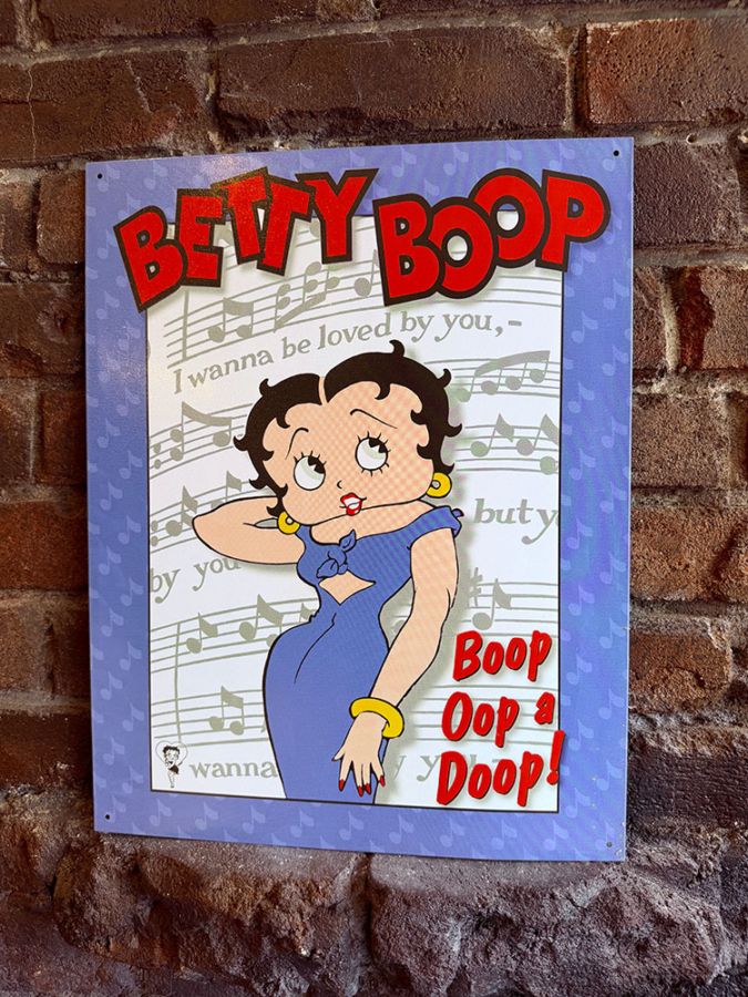 ベティ・ブープ Boop Oop a Doop ブリキ看板 （シンガーベティ）の通販