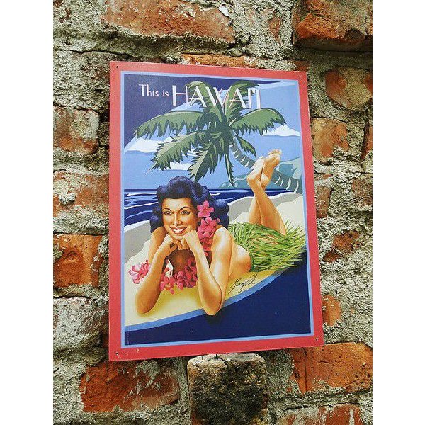 THIS IS HAWAII ブリキ看板の通販・販売 | アメリカ雑貨のテーマパーク