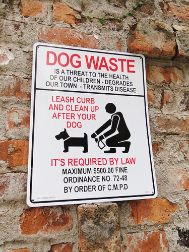 犬のマナーは守りましょう　プラスチックサインボードLサイズ|警告看板/パーキングサイン/道路標識