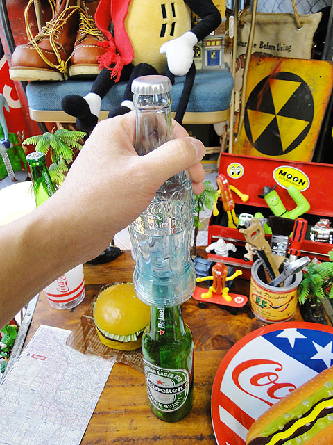 Coca-Cola 瓶 51㎝　アンティーク Coca Cola Vintage Bottle / コカコーラ 瓶 - TOYS & JUNKS HAKIDAME