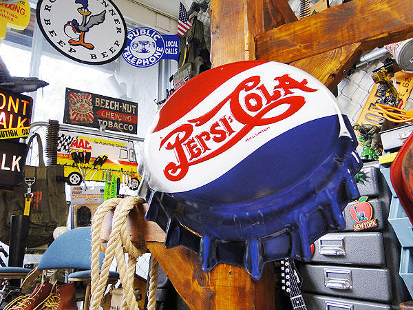 ペプシ エンボス ティンサイン ボトルキャップ ダイカットの通販・販売