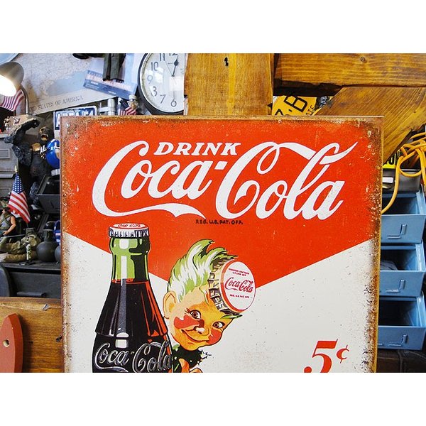 コカ・コーラ看板(羽取り外し可能) コカ・コーラ看板(羽取り外し可能)