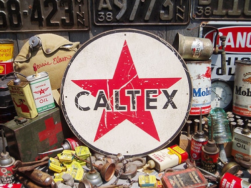 アメリカンガレージ　ウッドサイン　シリーズ第一弾　（カルテックス）　|ガレージ/オイル|木製看板/ウッドサイン