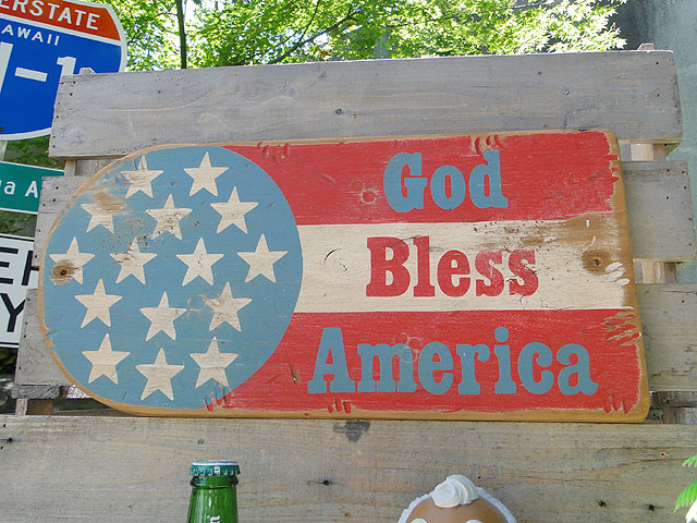 ゴッドブレス・アメリカ 木製看板の通販・販売 | アメリカ雑貨のテーマ