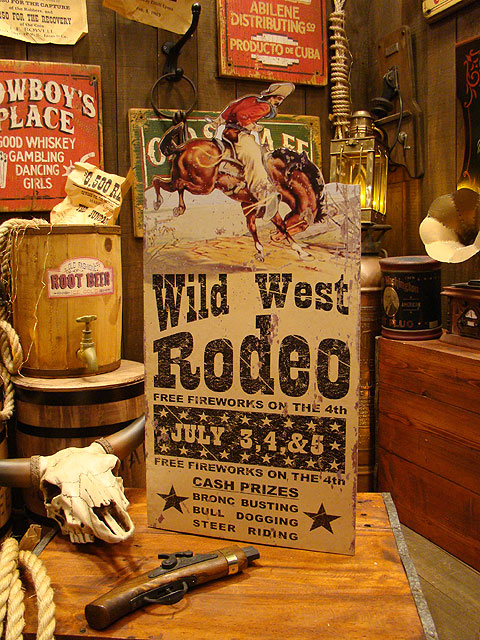 ワイルドウエストロデオサインの通販・販売 | アメリカ雑貨のテーマ