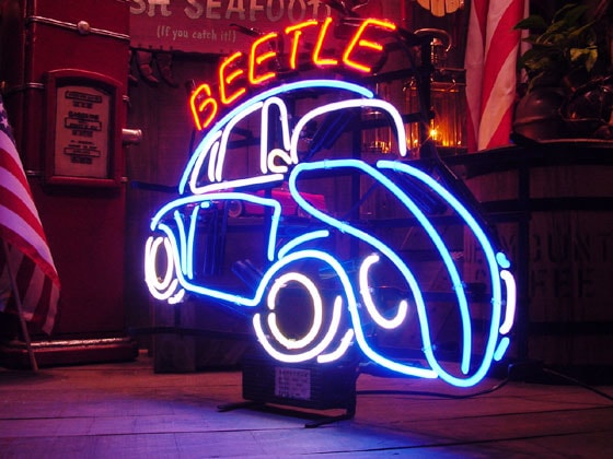 BEETLE ネオンサイン ビートル ネオン管 アメリカン雑貨 室内装飾 ワーゲンビートル ネオン管の通販・販売 | アメリカ雑貨のテーマパーク