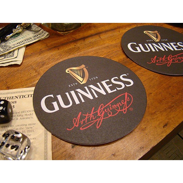 ギネスキャンペーン当選品非売品額縁クラッシックラベル、コースターパネル