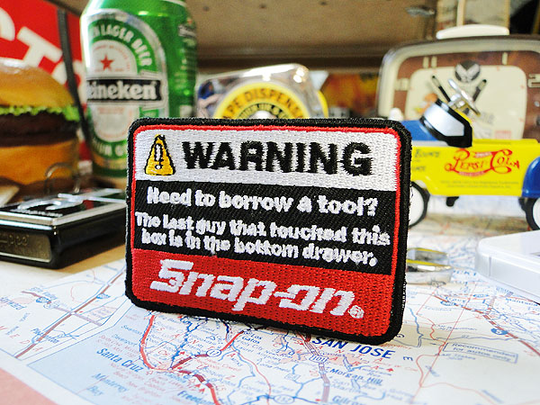 スナップオン ワッペン （ワーニング）の通販・販売 | アメリカ雑貨の  