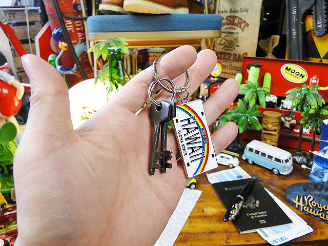 ハワイ メタルライセンスプレート キーホルダー （ハワイ）の通販