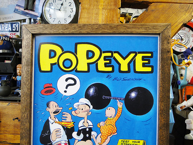 ポスターフレーム （ポパイ/アイアンアレイ） ポスター＆木製フレーム