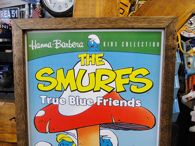 ポスターフレーム （スマーフ/フレンズ） ポスター＆木製フレームの