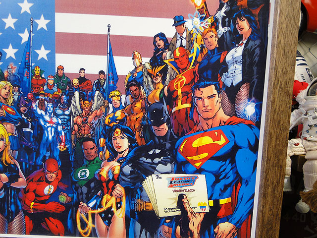 ポスターフレーム （アメコミヒーロー/オールスター） ポスター＆木製