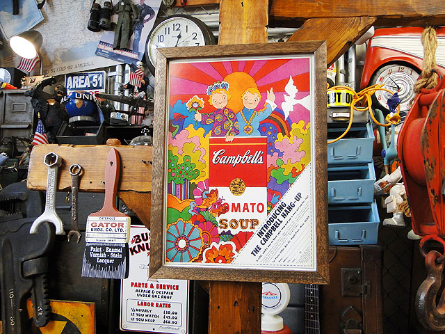 【送料無料】420×520ｍｍ CAMPBELLS'　額付　ポスターアート　額付 Amazon.co.jp: A4 額付き ポスター Triumph バイク エンジン 絵