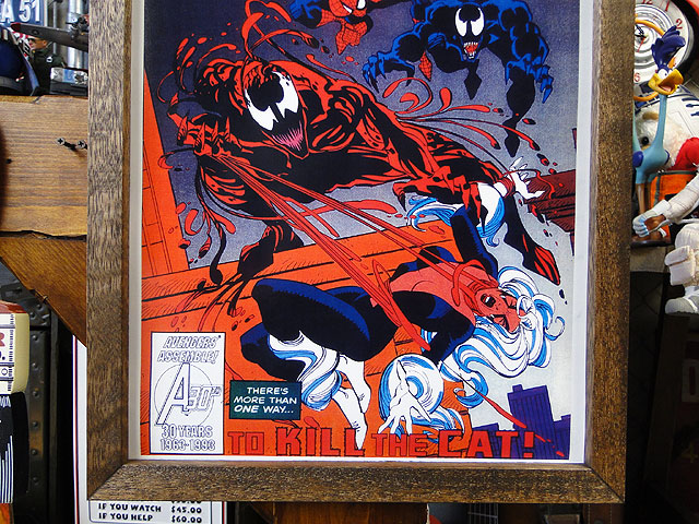 スパイダーマンヴィンテージポスターおまけ付き ポスターフレーム （スパイダーマン/ヴェノム） の通販・販売