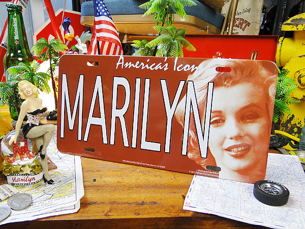 マリリンモンロー ライセンスプレート （マリリン/MARILYN）の通販
