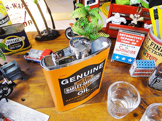 ハーレーダビッドソン オイル缶 フラスクセットの通販・販売