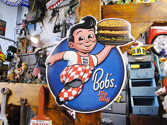 ビッグボーイ ハンバーガー ブリキ看板 アメリカン ポップ パーキング
