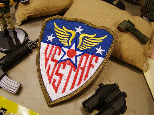 USSTAF　（アメリカ戦略空軍）　ミリタリーワッペン　アイロンタイプ　|ミリタリー|ワッペン