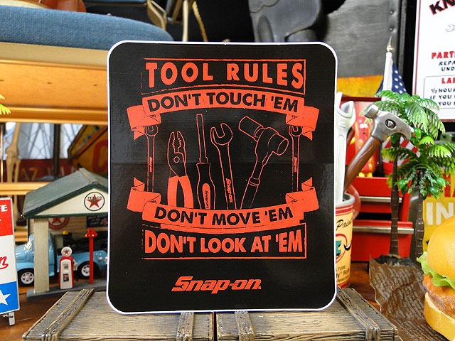 スナップオン　インテリア雑貨 スナップオン ステッカー （TOOL RULES） の通販・販売 | アメリカ雑貨