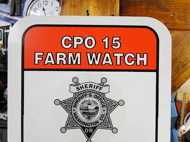 アメリカの自警団ネイバーフッドウォッチ ヴィンテージサイン CPO 15