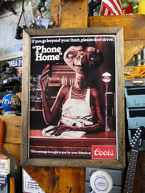 ポスターフレーム （E.T./クアーズ） ポスター＆木製フレームのセット