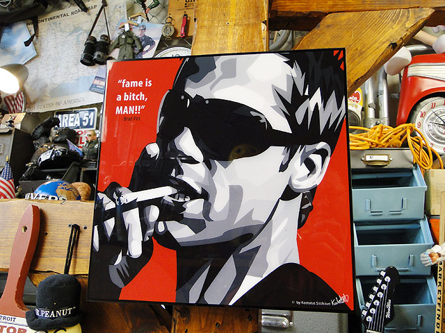 Ronnie Wood エルビス ポップアート 額縁付き　　（I 74 Ronnie Wood エルビス ポップアート 額縁付き （I 74 - メルカリ