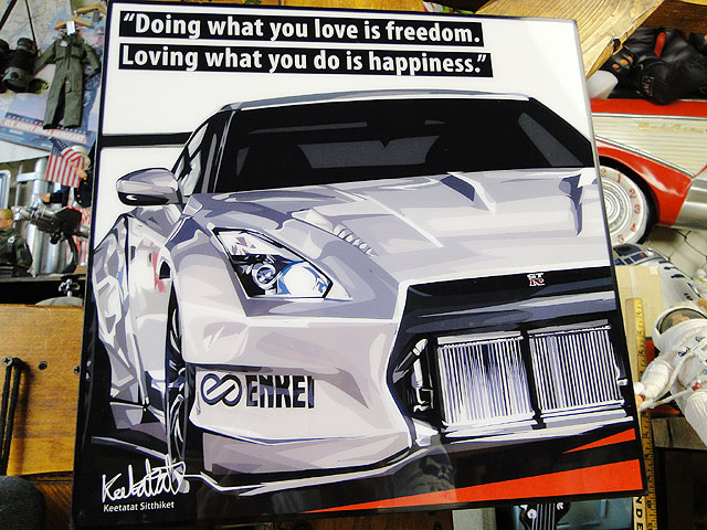 ニッサン GT-R R35 ポップアートフレーム #444の通販・販売 | アメリカ