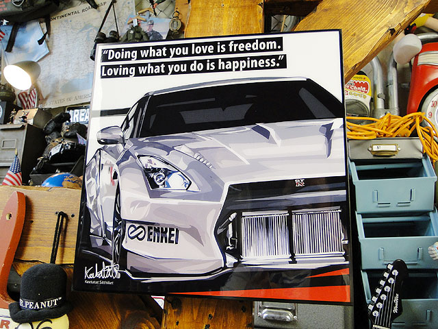 ニッサン GT-R R35 ポップアートフレーム #444の通販・販売