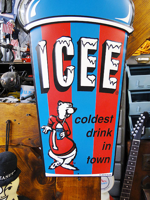 ICEE アイシーフローズンカップ エンボスティンサイン （ブルー