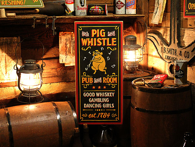 ピッグホイッスルパブ 木製看板の通販・販売 | アメリカ雑貨のテーマ