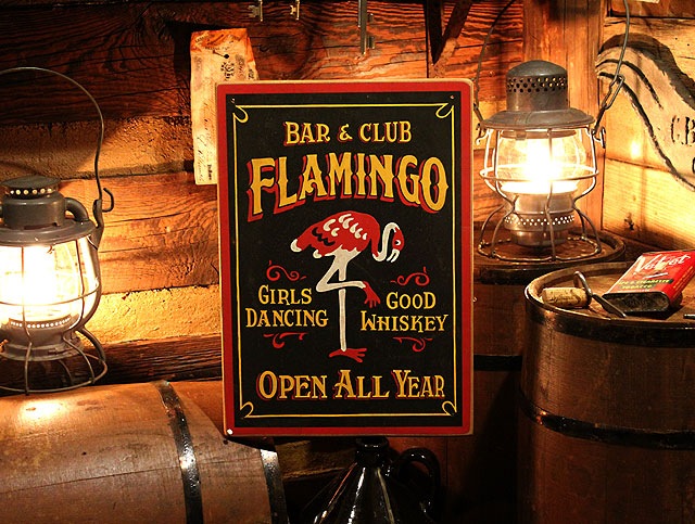 フラミンゴ バー＆クラブ 木製看板の通販・販売 | アメリカ雑貨の