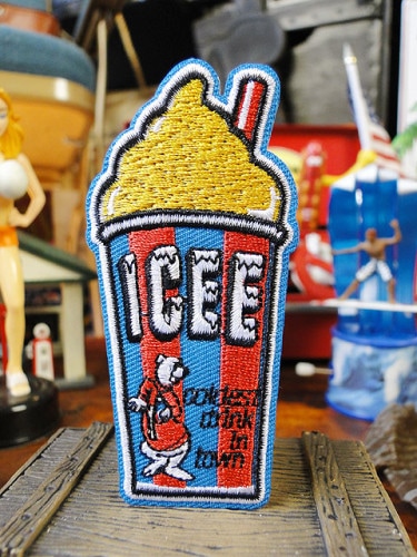 ICEE　アイシー　オフィシャルワッペン　（フローズン/イエロー）|ドリンク系カンパニーグッズ|カンパニーグッズ