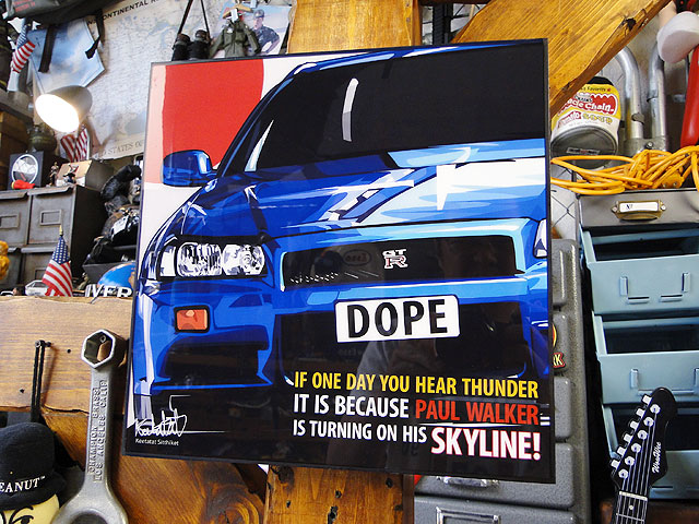 ニッサン スカイラインGT-R R34 ポップアートフレーム #447の通販