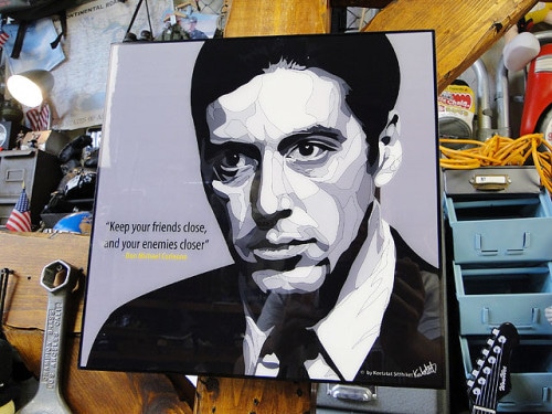 映画　ゴッドファーザー　マイケル・コルレオーネ　（アル・パチーノ）　ポップアートフレーム　#271|映画関連グッズ|もはや店長すら迷子になるアメ雑ジャングル