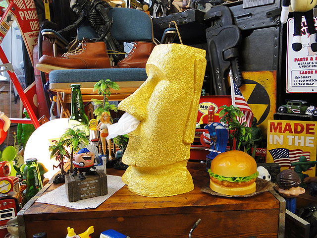 ゴールドモアイ ティッシュスタンドの通販・販売 | アメリカ雑貨の