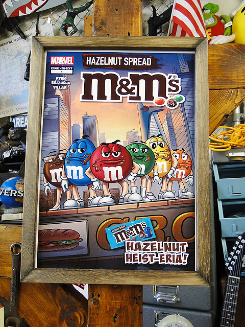 ポスターフレーム （m&m's/マンハッタン） ポスター＆木製フレームの