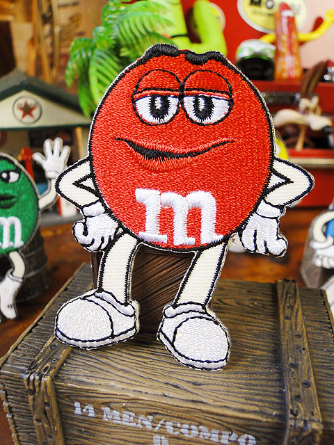 m&m's キャラクターワッペン Mサイズ （レッド）の通販・販売