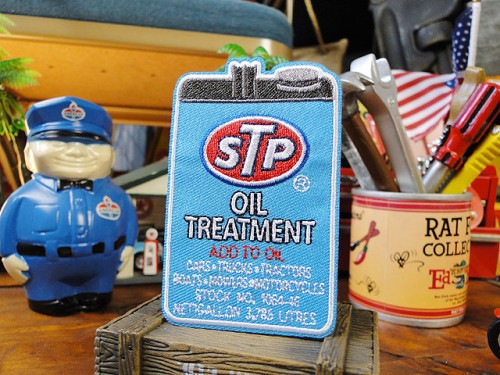 STP　オフィシャルワッペン　（オイルトリートメント）|ワッペン|男の秘密基地作りに！ガレージング雑貨