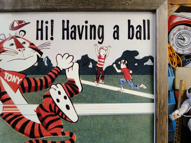 ポスターフレーム （ケロッグ/トニーザタイガー/キャッチボール