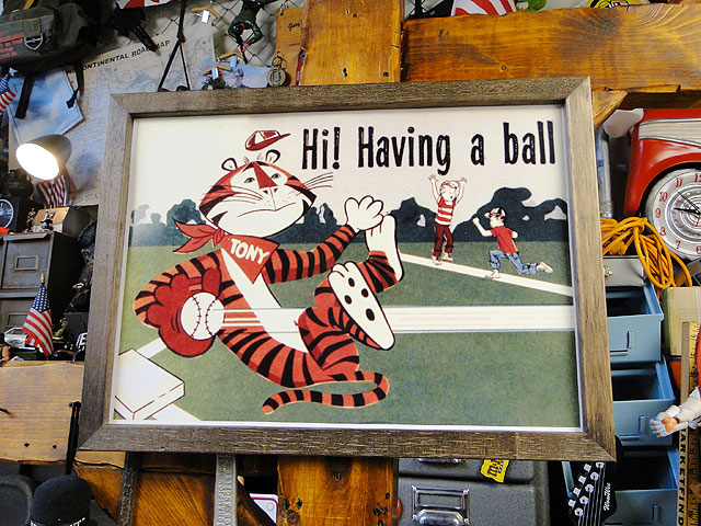 ポスターフレーム （ケロッグ/トニーザタイガー/キャッチボール