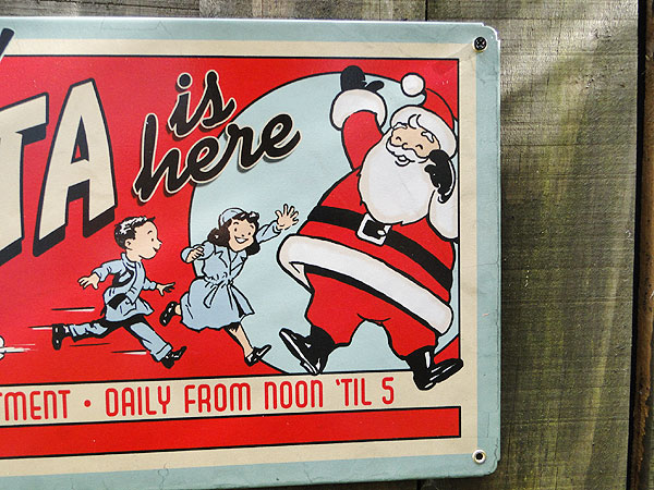 クリスマス U.S.ヘヴィースチールサイン （ヘイ！キッズ）の通販・販売