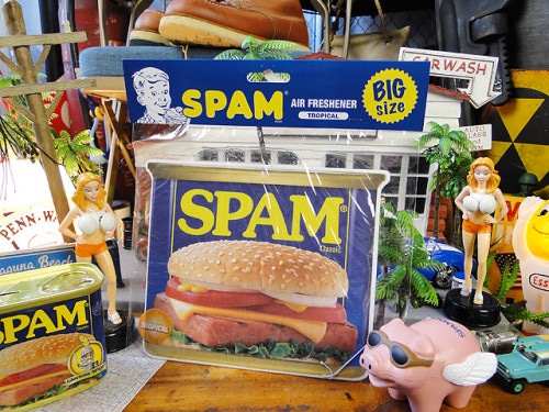 スパム缶　ビッグサイズ　エアーフレッシュナー|フード系カンパニーグッズ|カンパニーグッズ
