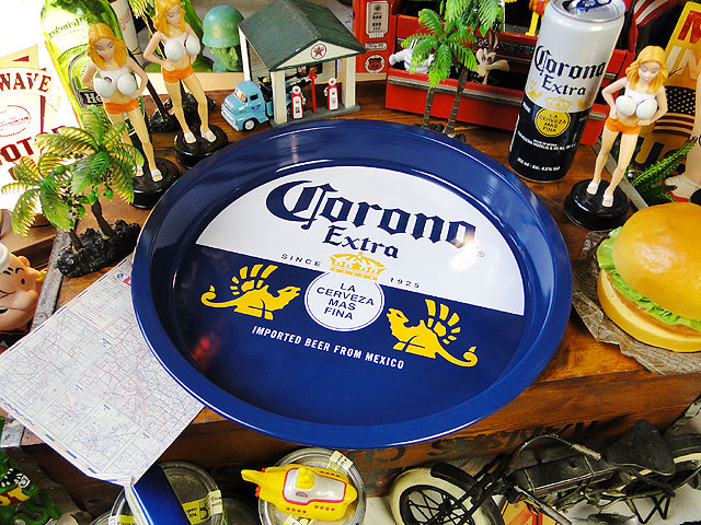 テキーラテーブル コロナビールデザイン コロナビール パブトレイ （ボトルラベル）の通販・販売