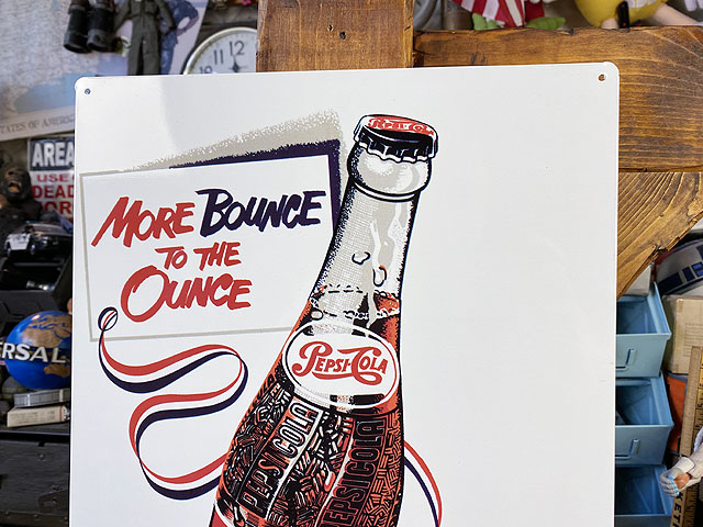 ペプシコーラ ブリキ看板 （ボーナスボトル）の通販・販売 | アメリカ