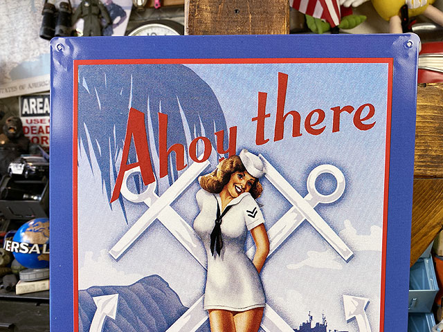 U.S.ネイビーガール ブリキ看板の通販・販売 | アメリカ雑貨のテーマ
