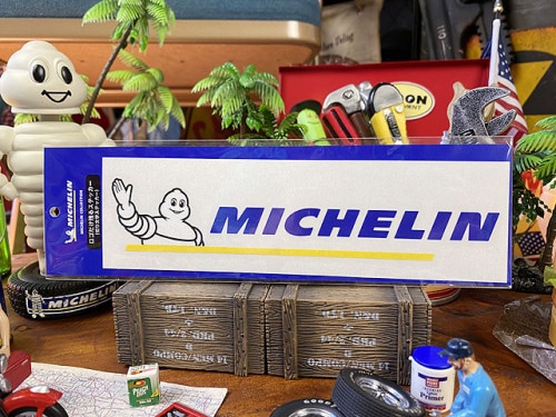 ミシュラン　ビバンダムロゴの抜きステッカー　Lサイズ|ステッカー|男の秘密基地作りに！ガレージング雑貨