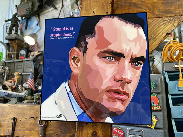 映画 フォレスト・ガンプ トム・ハンクス ポップアートフレーム #267の